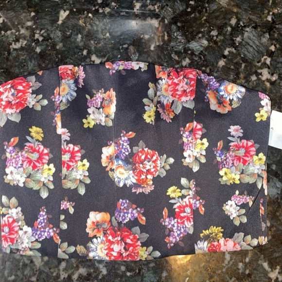 New! Alice + Olivia Ceresi Smocked Back Bandeau/ Corset Top 💕 sz 0 - Picture 9 of 12